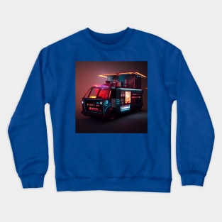 Cyberpunk Tokyo Ramen Food Truck Crewneck Sweatshirt